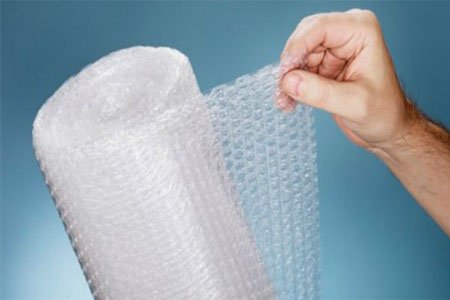 Material fornecido - Plástico bolhas
