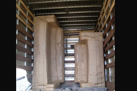 Transportado com toda segurança